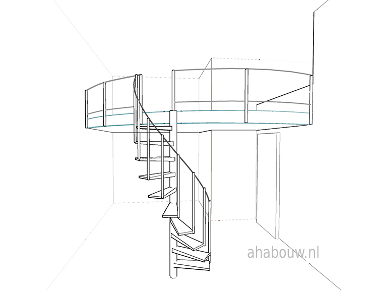 3D bouwtekening interieur 